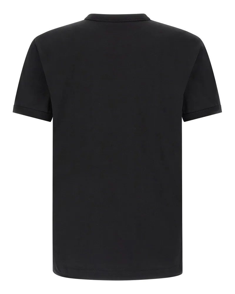 Dolce & Gabbana Logo-Patch Crew Neck T-Shirt — Black Black