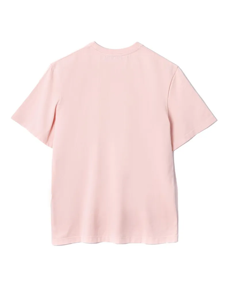 ROTATE Birger Christensen Embroidered Logo T-Shirt — Pink Pink