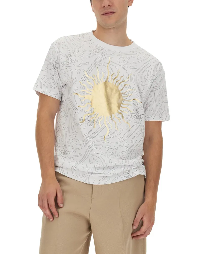 Vivienne Westwood Logo-Print Cotton T-Shirt — White White