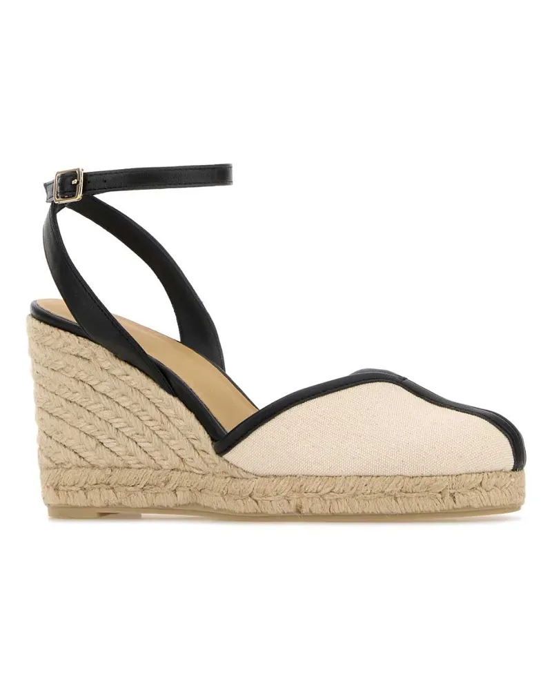 Castañer Women's Ivory Canvas Cecilia Wedges Crudo Espadrillas Espadrilles Beige