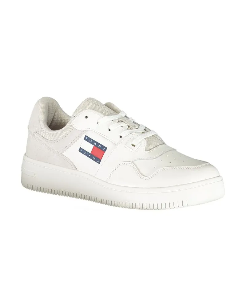 Tommy Hilfiger Leather Logo Sneaker — White White