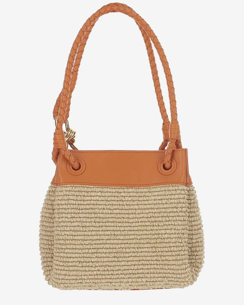 Bottega Veneta Parachute Shoulder Bag — Beige Beige