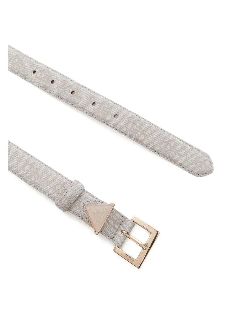 Guess Women's Belt Bone Logo Polyester Accessories Beige