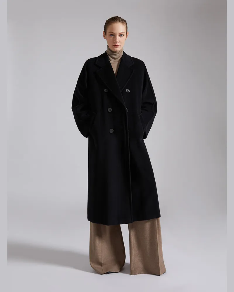 Max Mara Madame Coat — Black Black