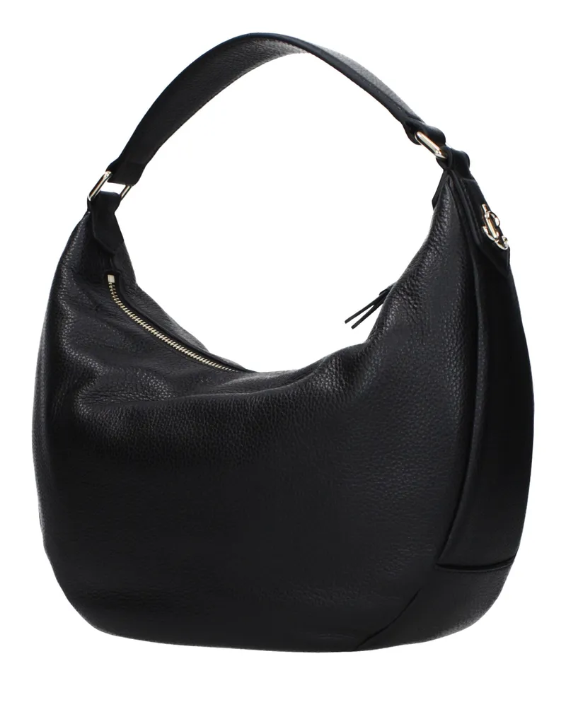 Jimmy Choo Women's Black Leather Shoulder Bag Black