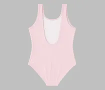 Boke Flower One-Piece Swimsuit — Pink