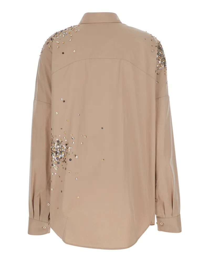 Dries van Noten Women Dress Casia Beige Cotton Blouses Shirt Beige