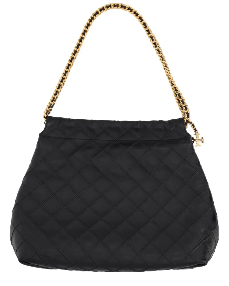 Tory Burch Women's Fleming Bag Black Leather Shoulder Black