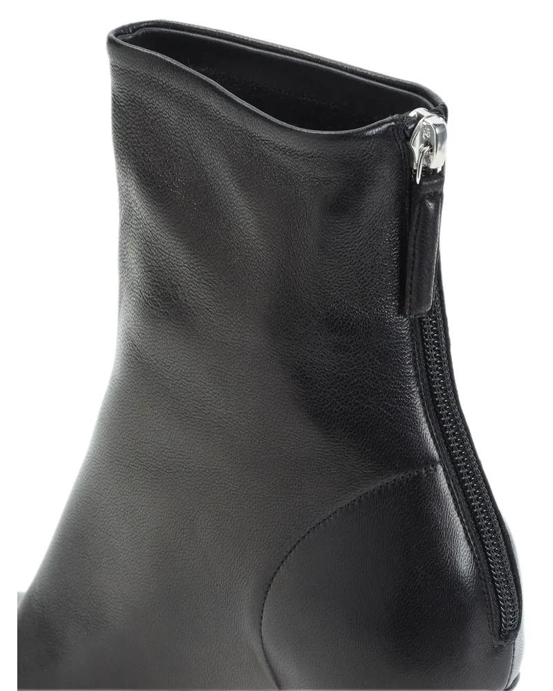 Amina Muaddi Boot — Black Black