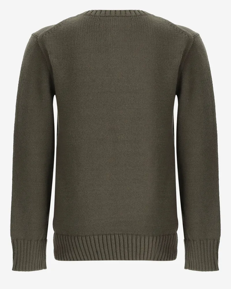 Ralph Lauren Polo Bear Embroidered Sweater — Green Green