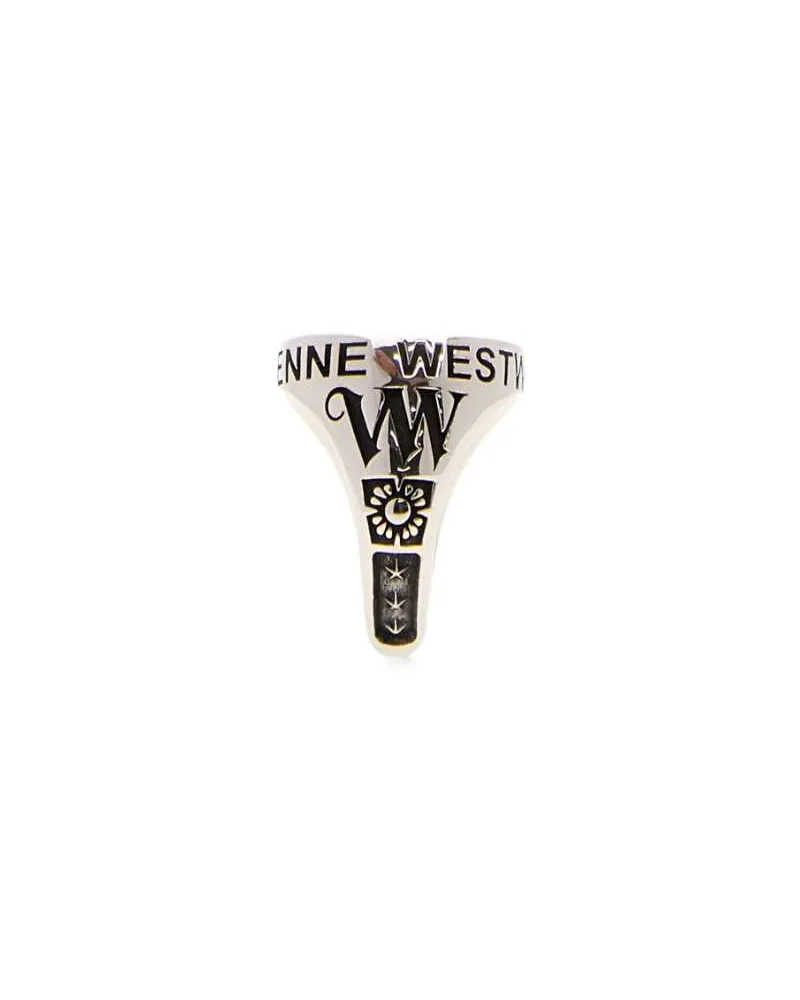 Vivienne Westwood Women Lancelot Chevalier Ring Ss26antiqueplatinum Anelli Rings Silver