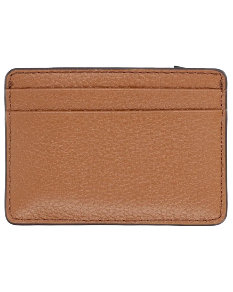 Michael Kors Signature Logo Card Case — Beige Beige