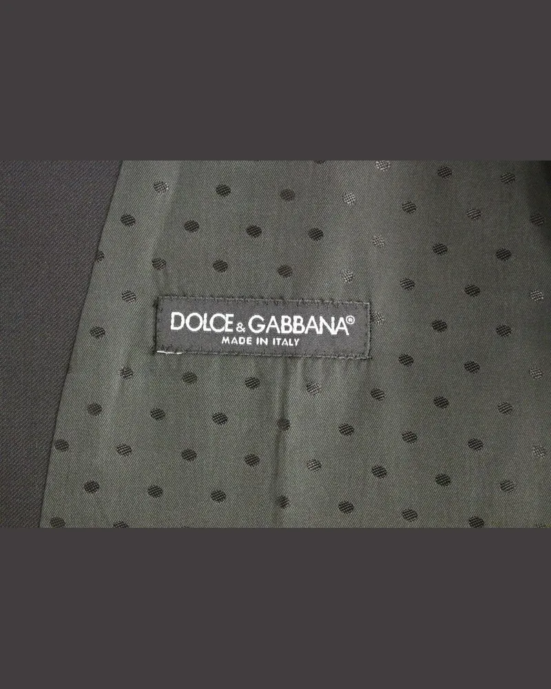 Dolce & Gabbana Men's Black Wool Formal Dress Vest Gilet Weste Black