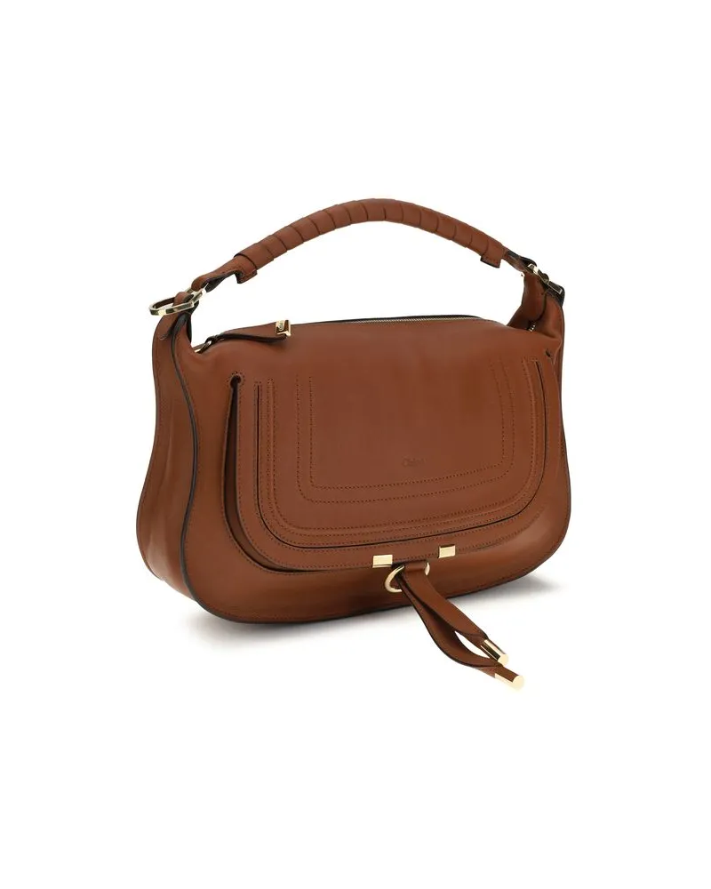 Chloé Women's Brown Calf Leather Bos Taurus Shoulder Bag Brown