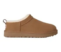 Sheepskin-lined Leather Boots — Chestnut
