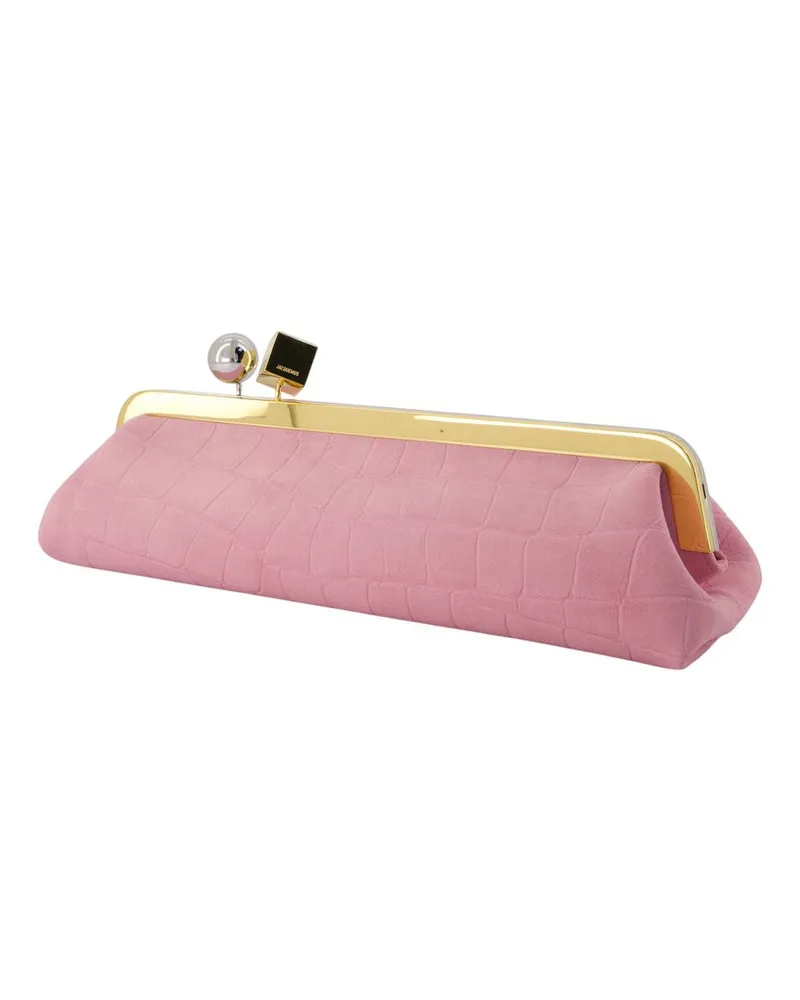 Jacquemus Women's La Pochette Salon -  Leather Pink Calfskin Bags Shoulder-Hobo-Bags Pink