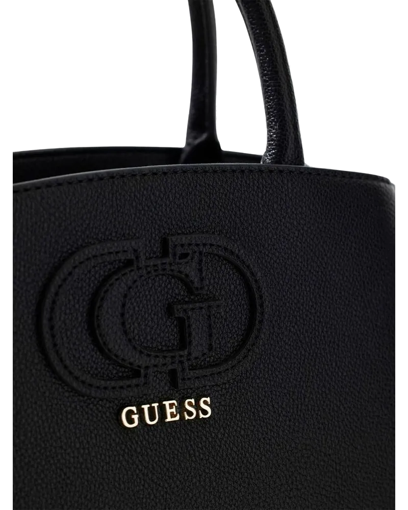 Guess Women's Satchel Bag Black Polyurethane - Satchel-Bags Black