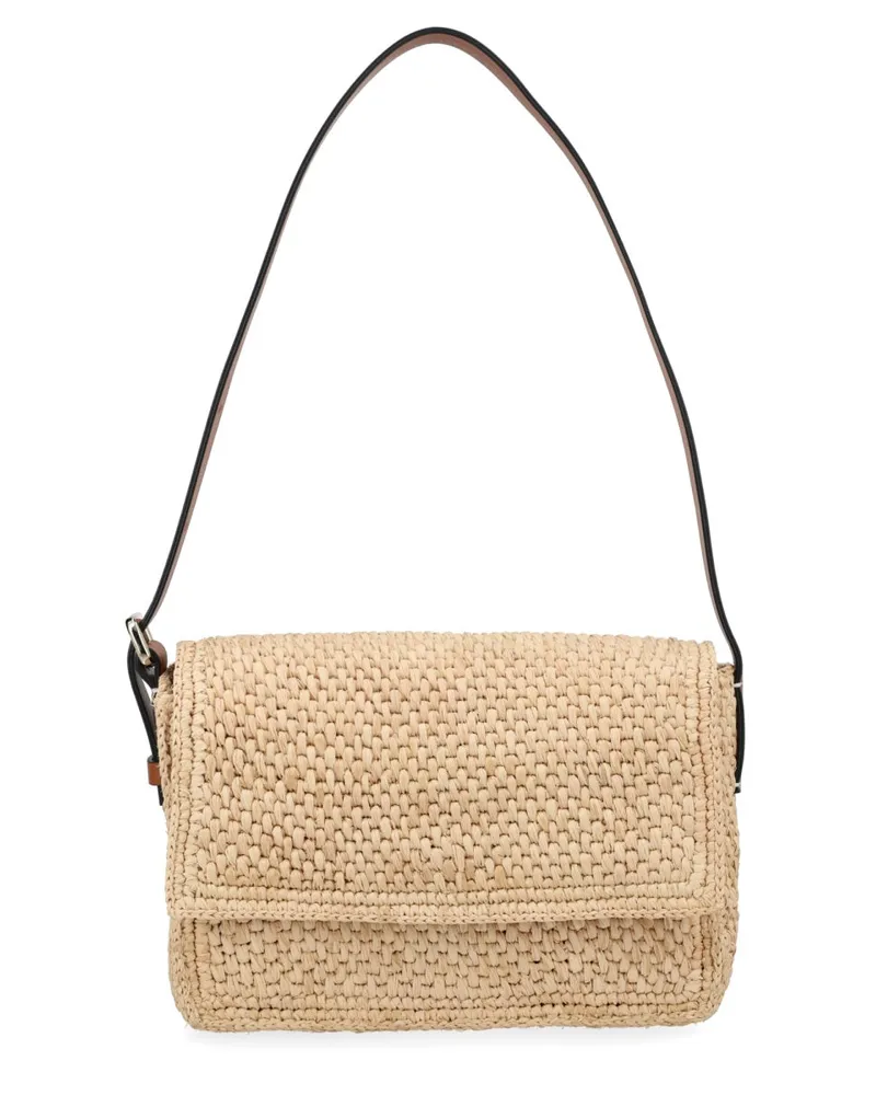 Manebí Women's Shoulder Bag Paloma Natural Raffia Beige Beige