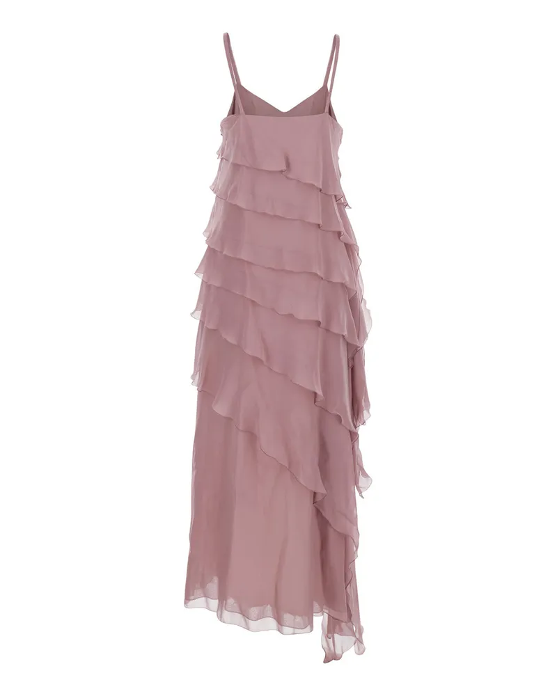 Antonelli Firenze Women's Long Dress Marilyn Silk Pink Pink