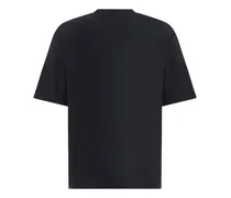 Men's T-Shirt With Logo Black Cotton T-Shirts And Polos
