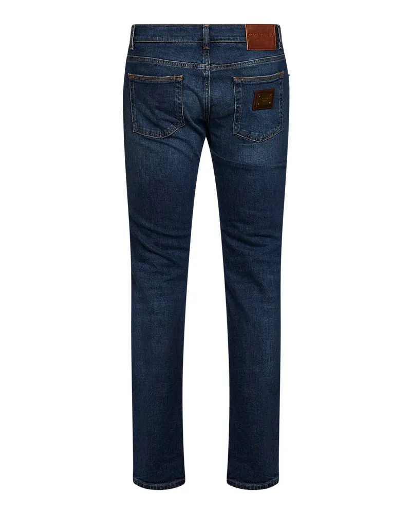 Dolce & Gabbana Men's Jeans Skinny Blue Denim Cotton Blue