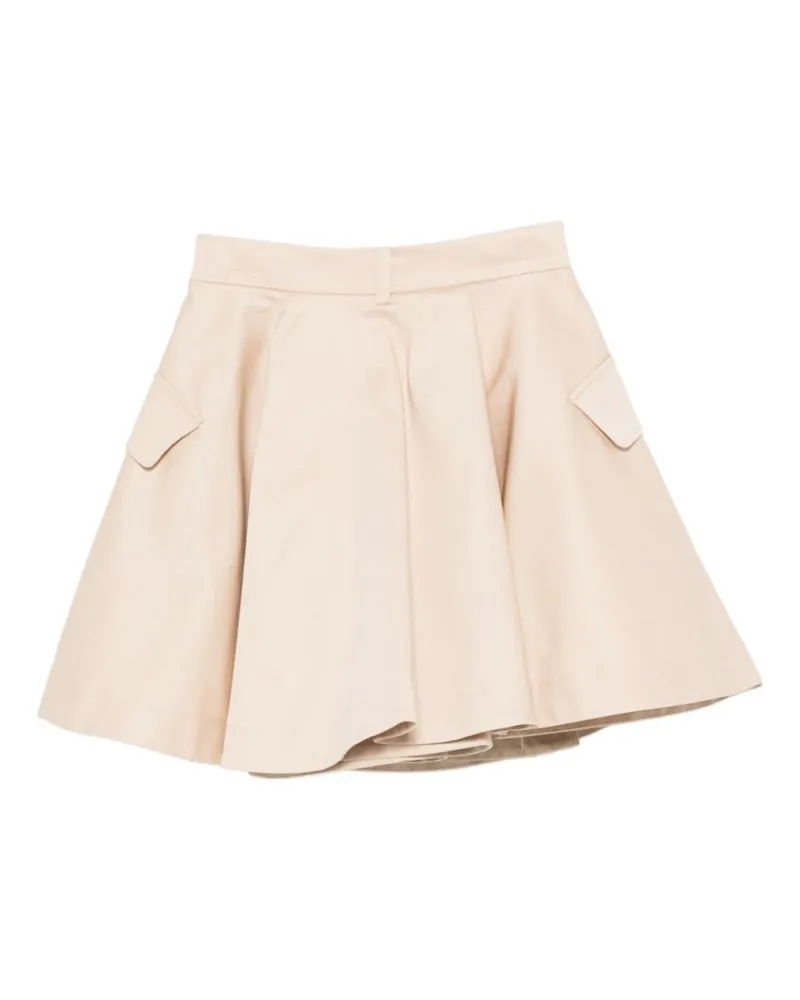 Fendi Cotton Stretch Skirt — Beige Beige