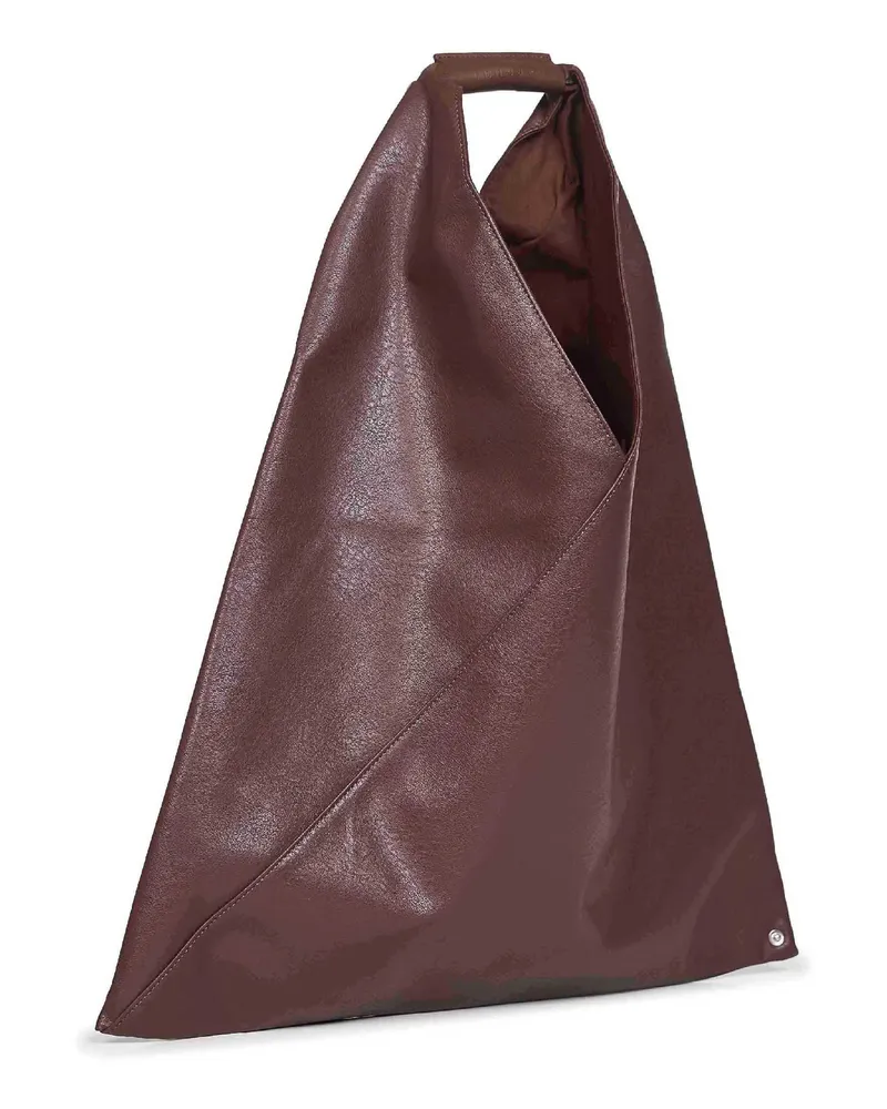 Maison Margiela Women's Shoulder Bag Cocoa Brown Polyurethane Handbags Hand Brown