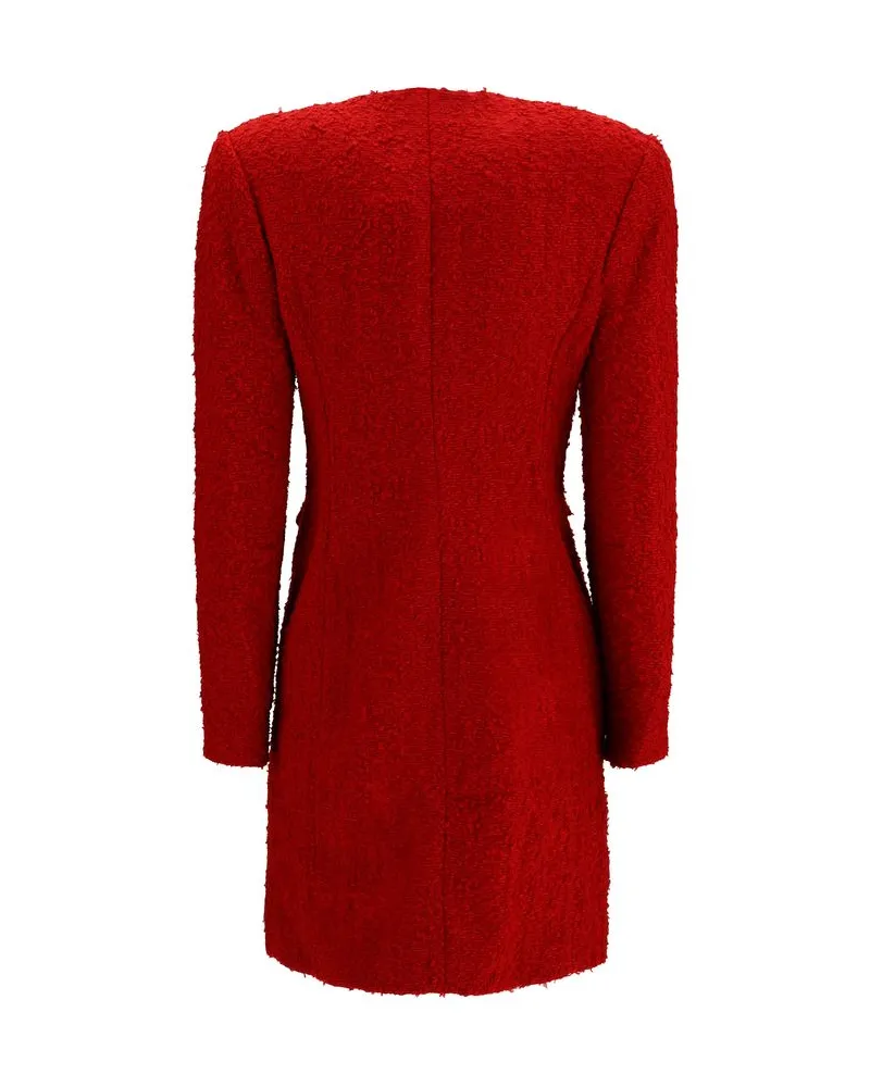Magda Butrym Women Multicolor Polyamide Casual Dress Red