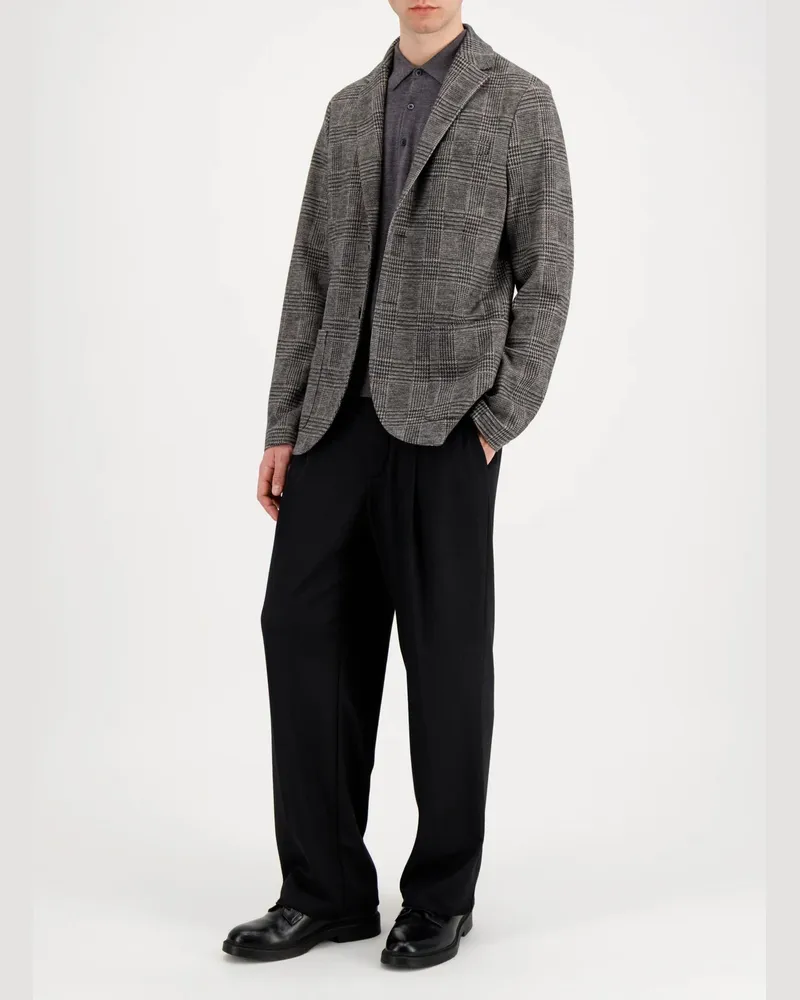 Harris Wharf London Men's 2b Blazer Jacket Gray