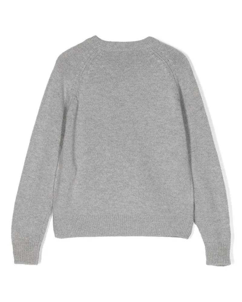 Il Gufo Christmas Tree Motif Choker Pullover Jumper — Gray Gray