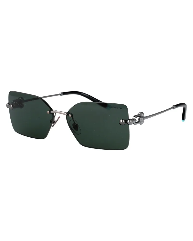 Tiffany & Co. 0TF3088 Rimless Metal Sunglasses — Green Green