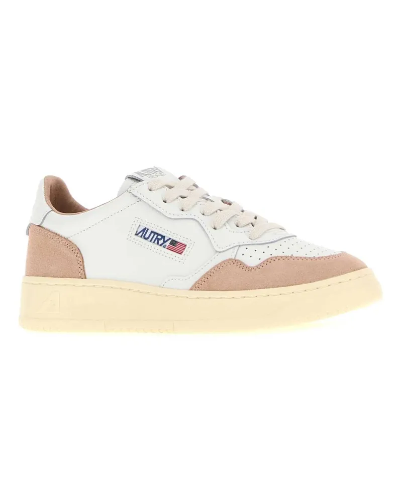 AUTRY Women's White Leather Medalist Sneakers Sofleasuewhtphard White