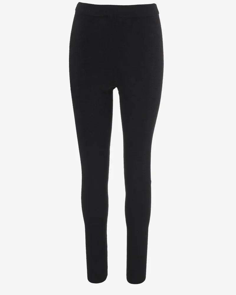 Gucci Women's Technical Viscose Trousers With Gg Motif Black Black