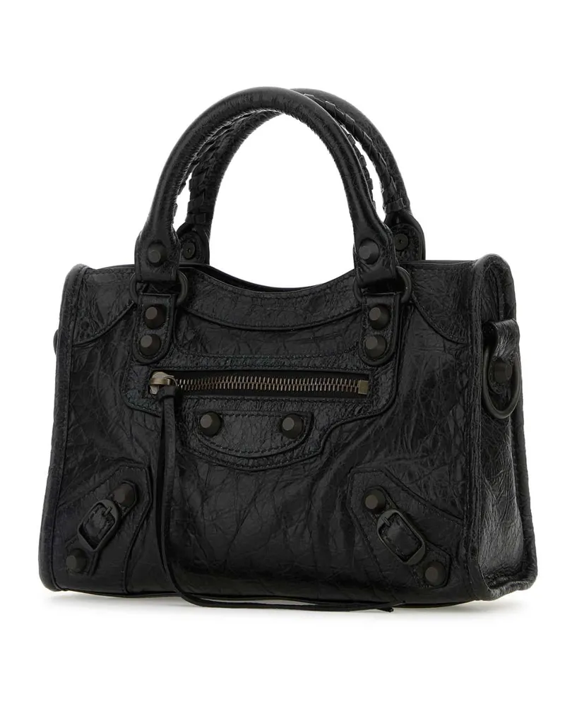 Balenciaga Le City Mini Shoulder Bag — Black Black