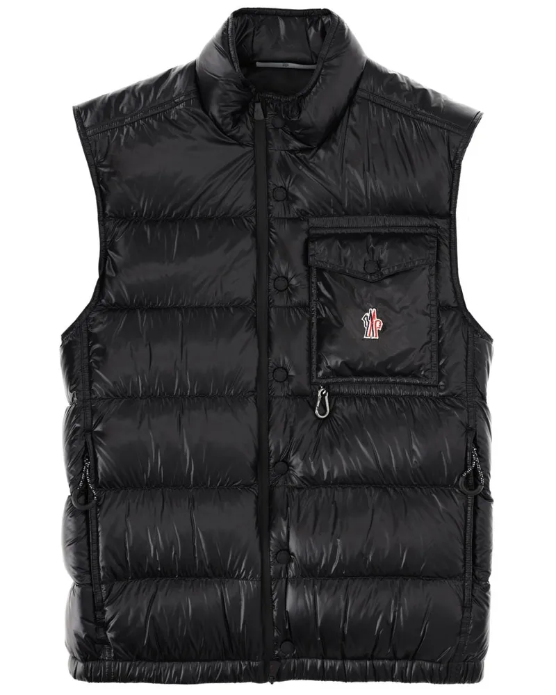 Moncler Men's Padded Jacket Black Polyamide Waistcoats & Gilets Black