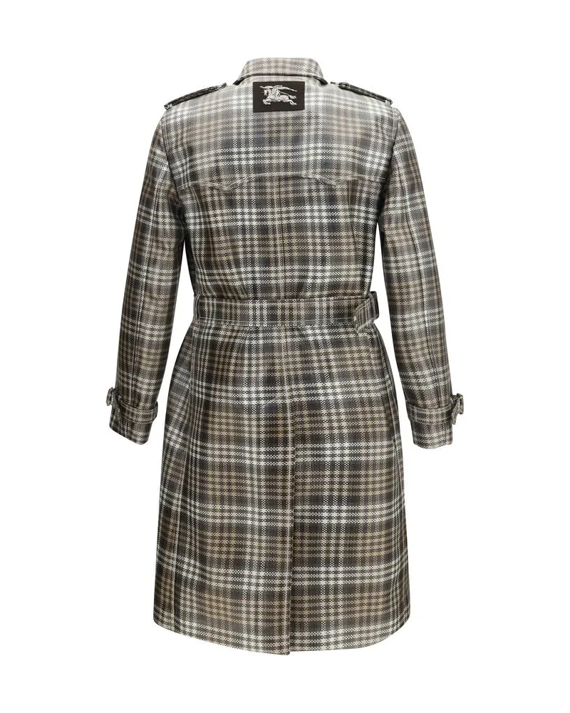 Burberry Men's Brown Polyester Trench Coat Clothing Brown
