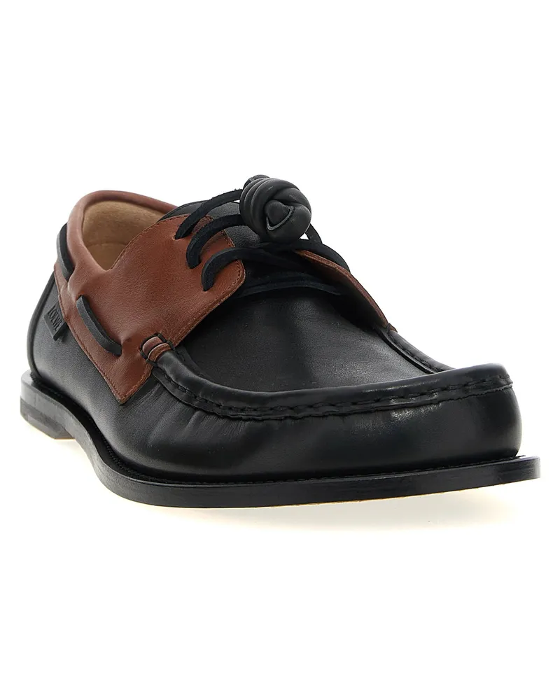 Loewe Men's Multicolor Calfskin Slip-On Loafers Multicolor