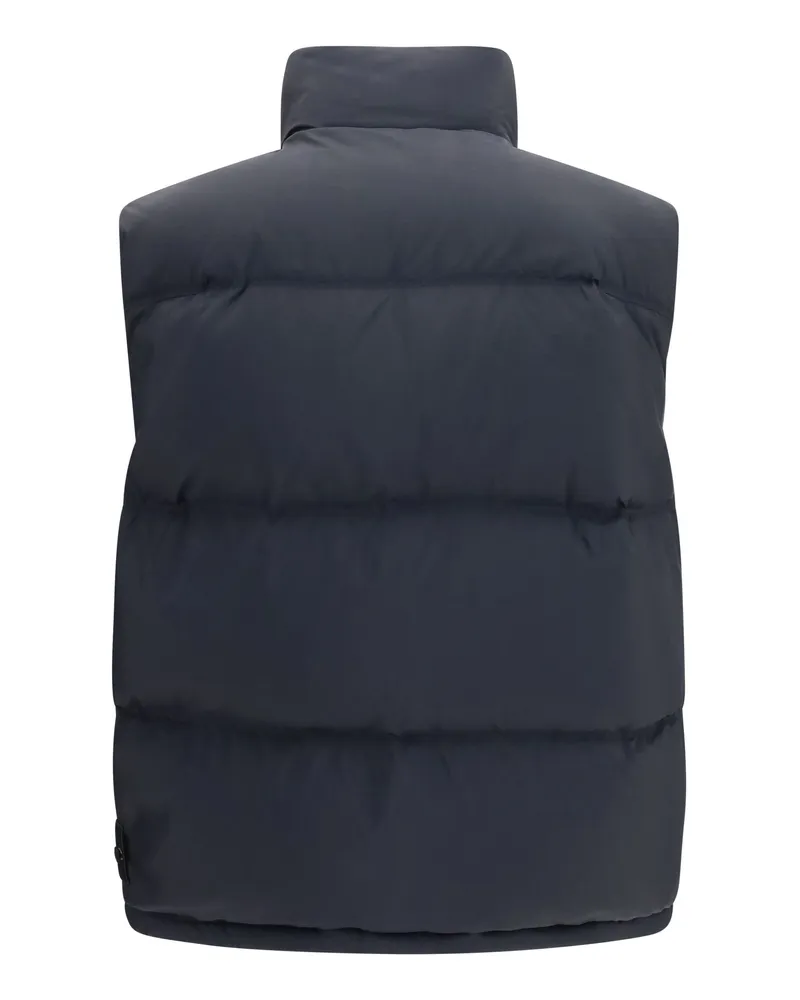 Stone Island Cordura Down Vest — Black Black