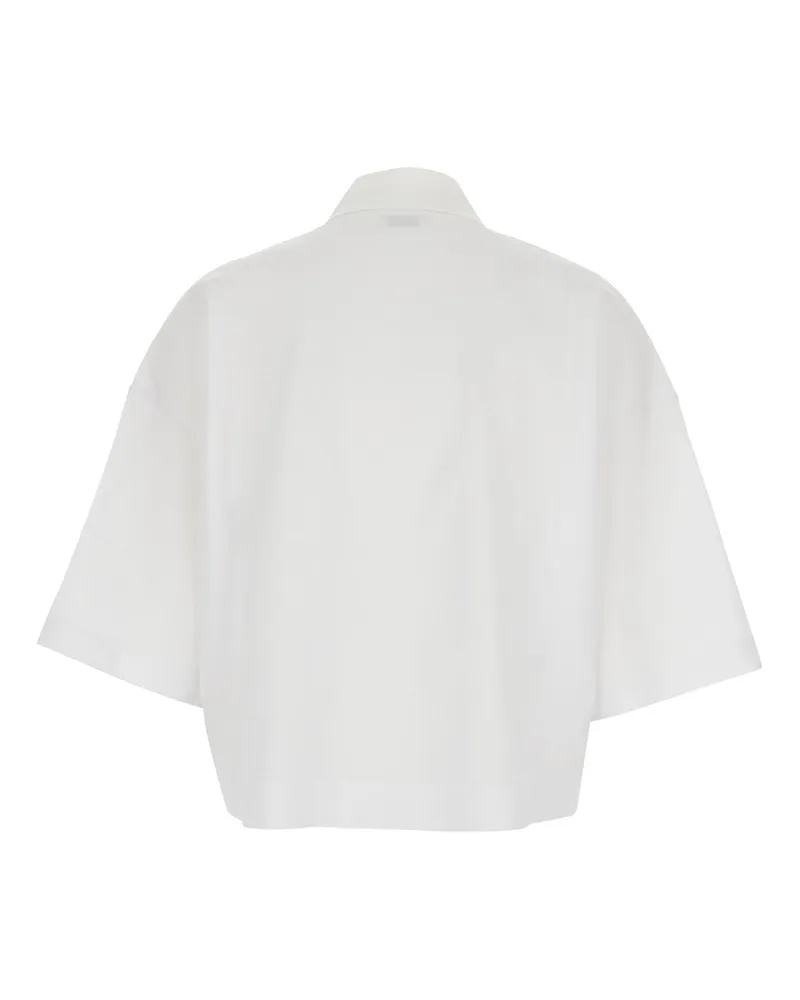 Brunello Cucinelli Women's Polo Shirt White Cotton T-Shirts & Jerseys White