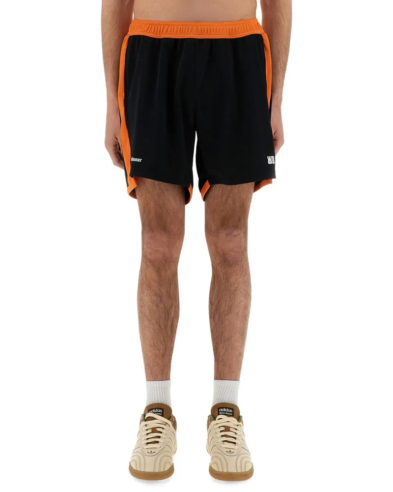 Wales Bonner Lightweight Polyester Jersey Bermuda Shorts — Black Black