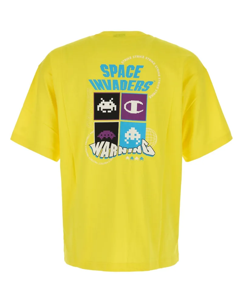 Champion Men's T-Shirt Space Invaders Bzy T-shirts And Polos Yellow
