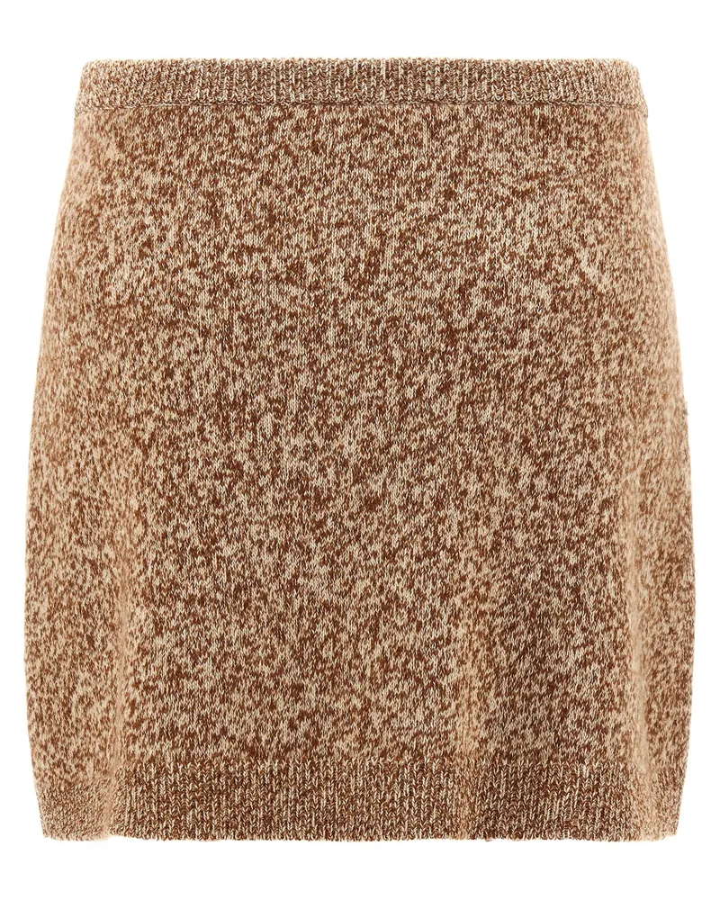 Versace Mouline Skirt — Beige Beige