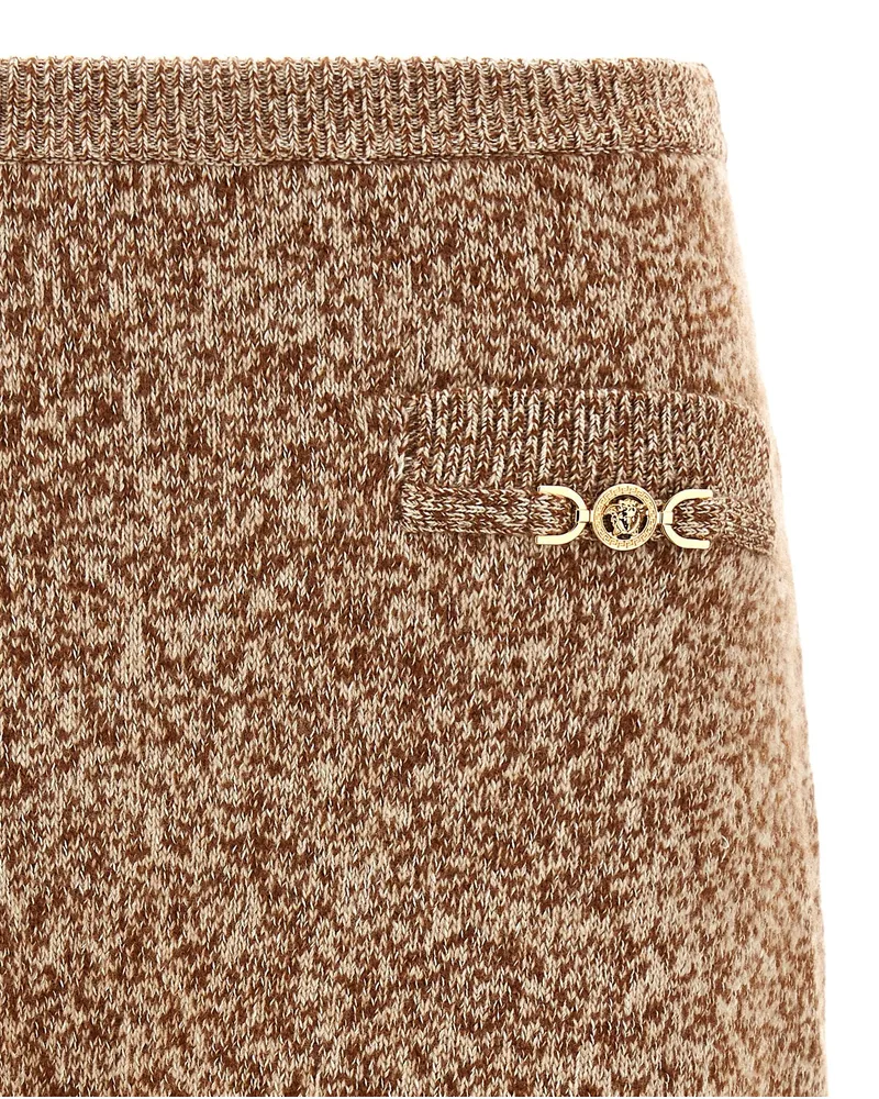 Versace Mouline Skirt — Beige Beige