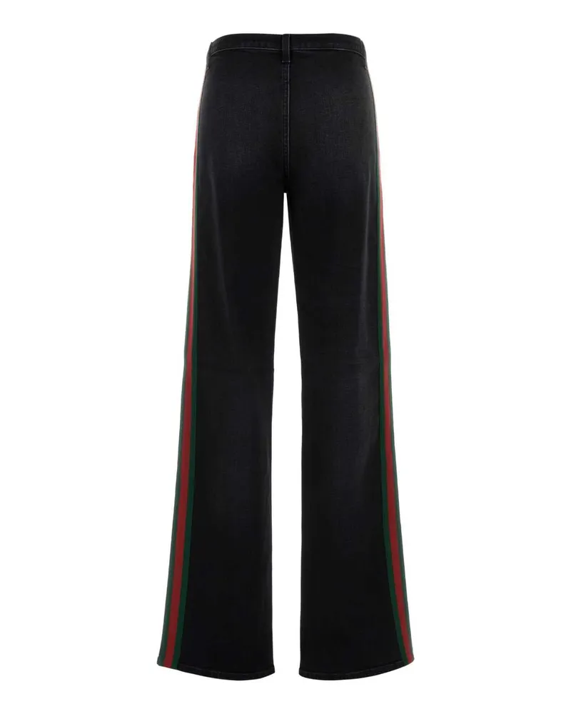 Gucci Women's Black Stretch Denim Jeans Exterior: Cotton Elastane Pantaloni Trousers Black
