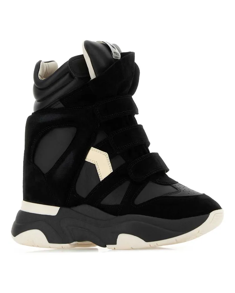 Isabel Marant Women's Black Suede And Leather Balskee Sneakers Black