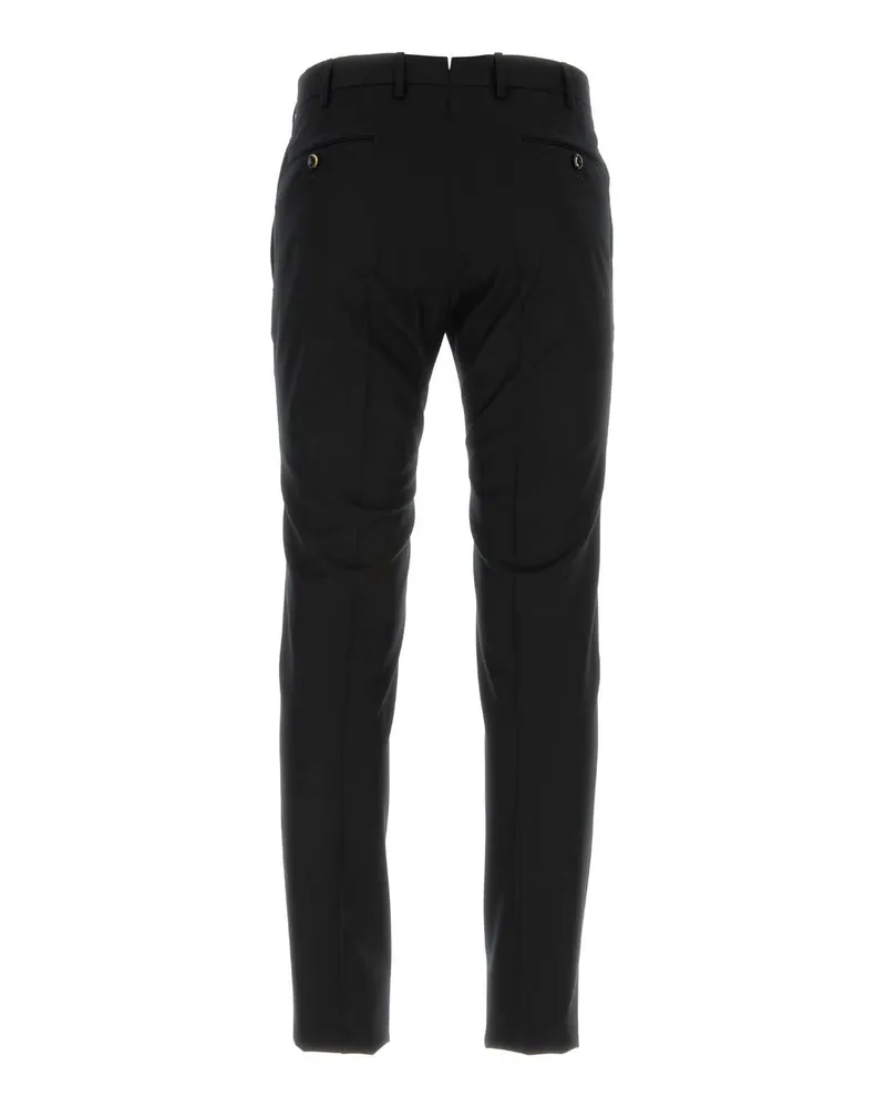 PT TORINO Men's Black Stretch Wool Pant 0990 Pantaloni Trousers Black
