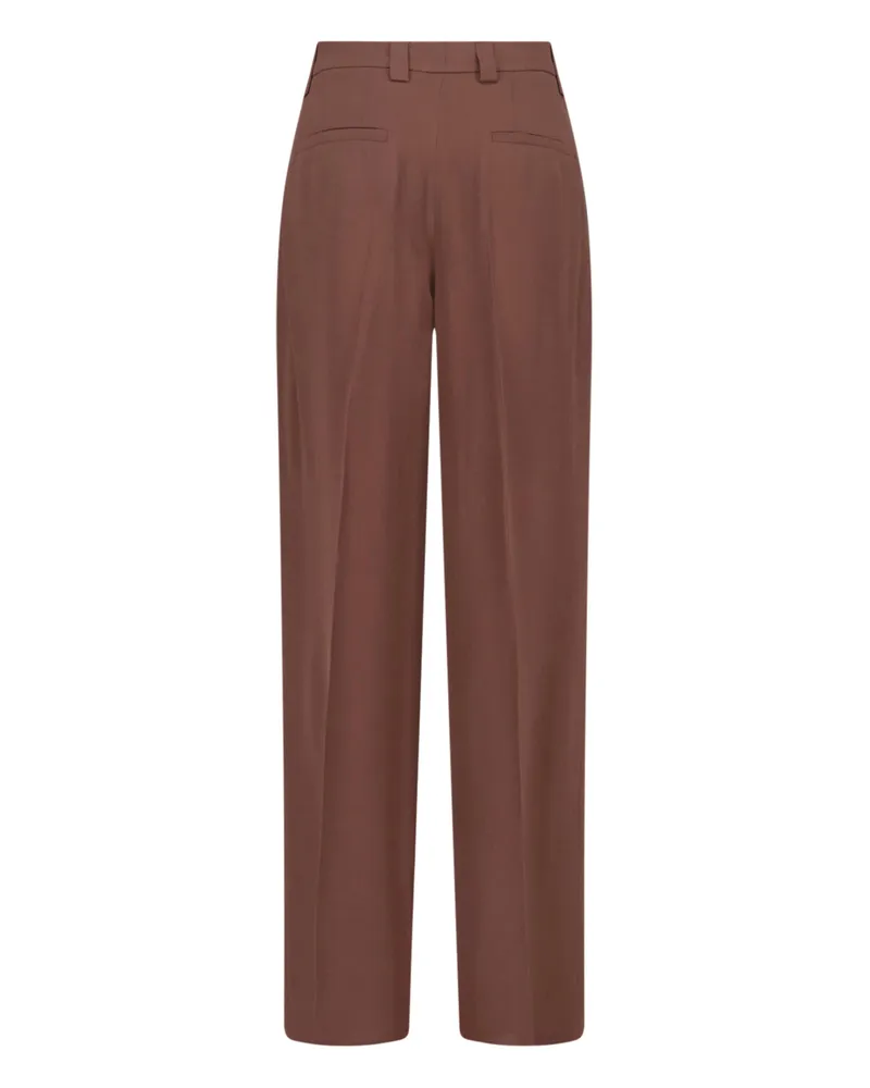 Incotex Women's Trousers Brown Acetate Brown