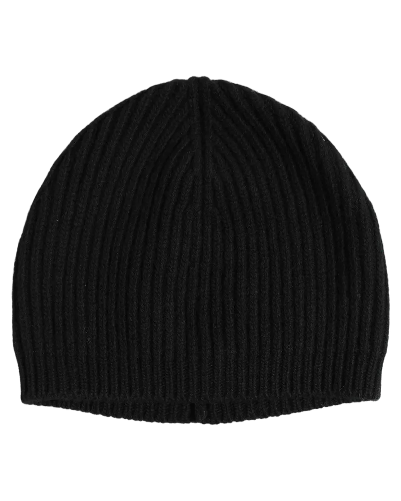 Dolce & Gabbana Men Black Wool Knitted Winter Beanie Capello Hat Virgin Black