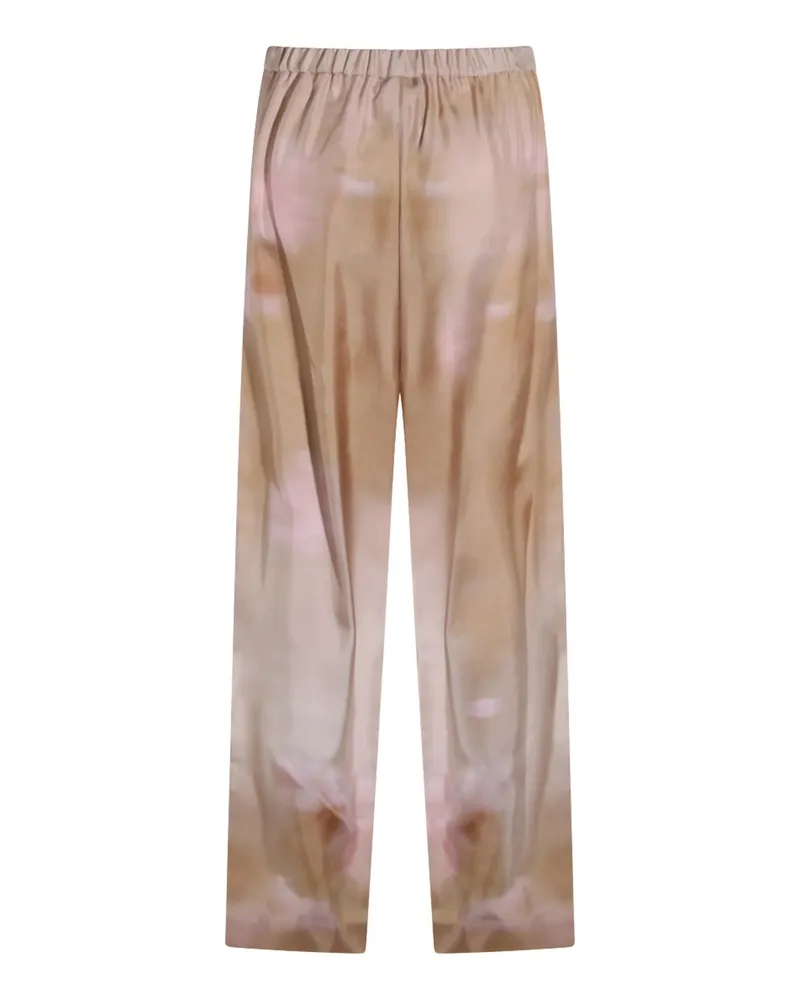 Fabiana Filippi Women Printed Elasticated Trousers Ss26 W Beige