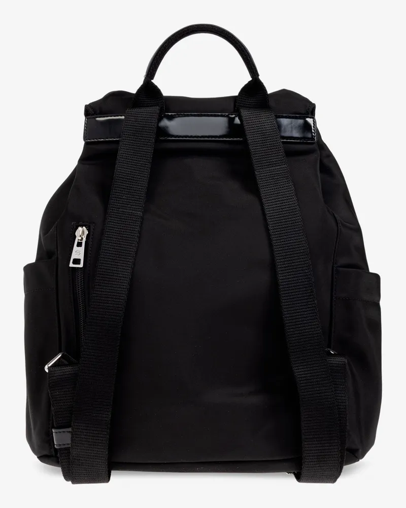 Tory Burch Women's Nylon Backpack Virginia Black Polyamide Backpacks Black